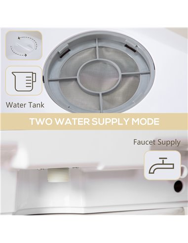HOMCOM Multi-Program 6L Tabletop Dishwasher 800-190V70WT
