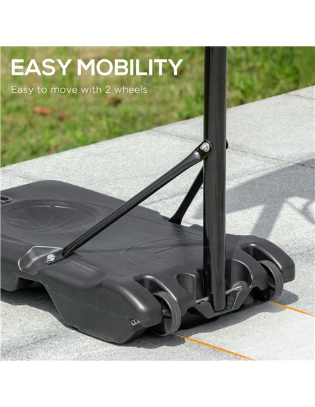 HOMCOM Adjustable Basketball Hoop and Stand, with Wheels and Weight Base Blue A61-028 - pic 111883 | FastDaddyshop