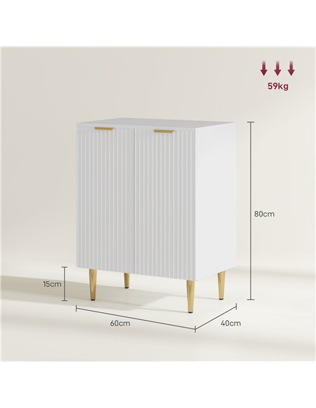 HOMCOM Adjustable Shelf Sideboard - White 83A-188V80WT - pic 111934 | FastDaddyshop