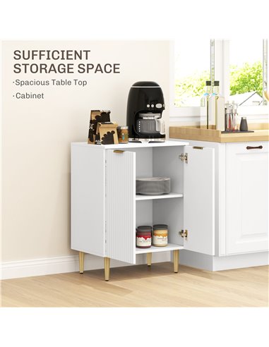 HOMCOM Adjustable Shelf Sideboard - White 83A-188V80WT