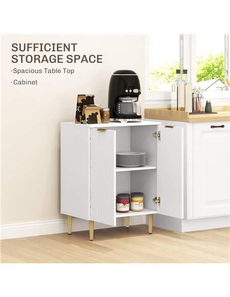 HOMCOM Adjustable Shelf Sideboard - White 83A-188V80WT - pic 111935 | FastDaddyshop