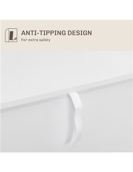 HOMCOM Adjustable Shelf Sideboard - White 83A-188V80WT - pic 111938 | FastDaddyshop