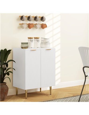 HOMCOM Adjustable Shelf Sideboard - White 83A-188V80WT