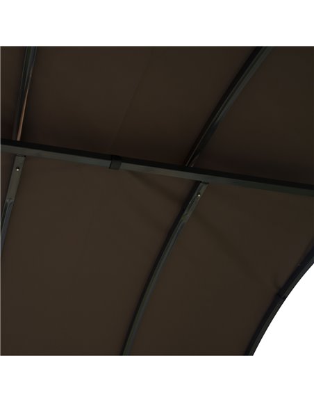 Outsunny Metal Gazebo Marquee-Coffee  - pic 11199 | FastDaddyshop