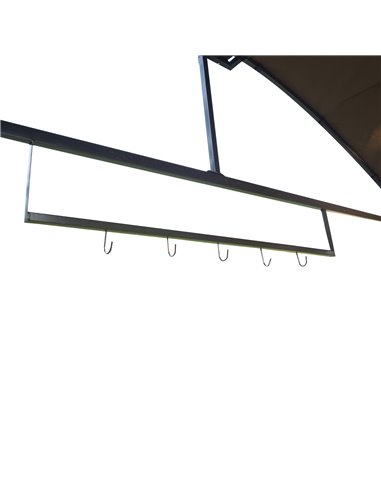 Outsunny Metal Gazebo Marquee-Coffee 