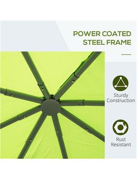 Outsunny 3m x3m Garden Metal Gazebo-Lemon Green - pic 11203 | FastDaddyshop