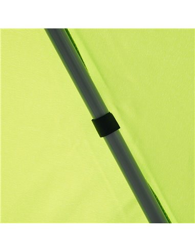 Outsunny 3m x3m Garden Metal Gazebo-Lemon Green
