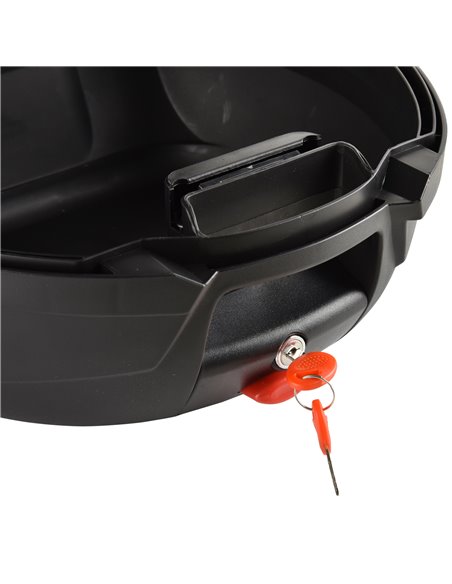 HOMCOM 32L Motorcycle Tail box Helmet Top Case Motorbike Luggage Storage Trunk Carrier Mount Rack AA0-060 - pic 112147 | FastDaddyshop