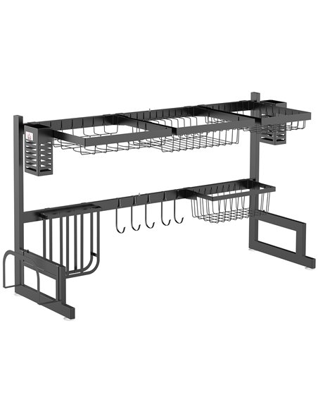 HOMCOM 93cm Modular Over-Sink Drying Rack 801-287V00BK - pic 112175 | FastDaddyshop