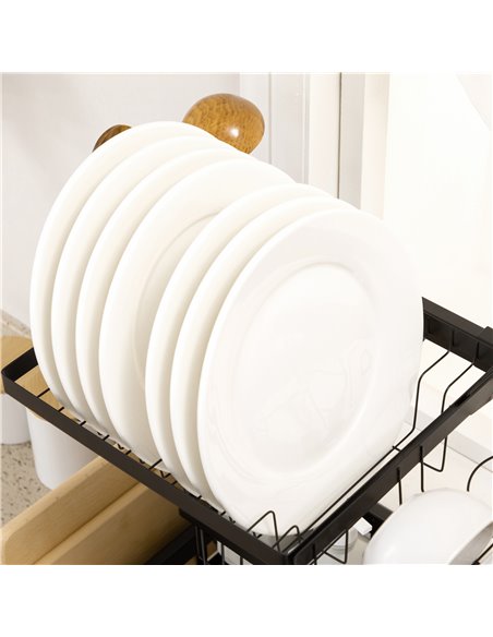 HOMCOM 93cm Modular Over-Sink Drying Rack 801-287V00BK - pic 112182 | FastDaddyshop
