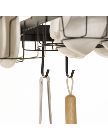 HOMCOM 93cm Modular Over-Sink Drying Rack 801-287V00BK - pic 112183 | FastDaddyshop