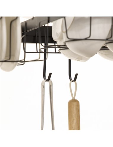 HOMCOM 65cm Modular Over-Sink Drying Rack 801-285V00BK