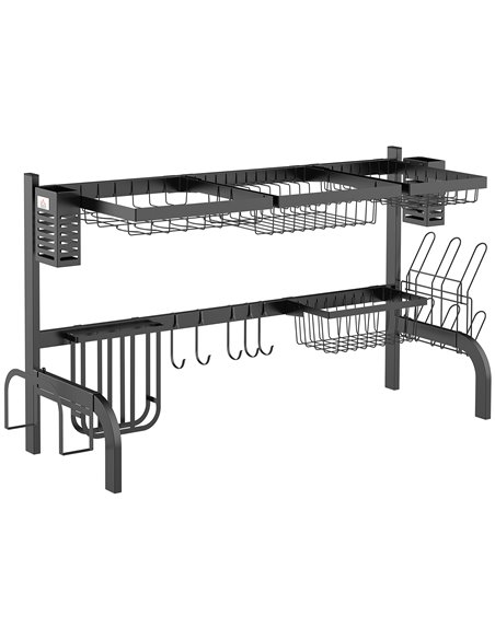 HOMCOM 100cm Modular Over-Sink Drying Rack 801-288V00BK - pic 112193 | FastDaddyshop