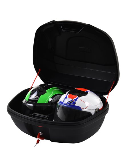 HOMCOM 48L Motorcycle Trunk Travel Luggage Storage Box Accessory Modern Tough Style - Black AA0-077 - pic 112280 | FastDaddyshop