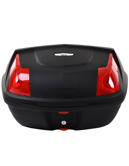 HOMCOM 48L Motorcycle Trunk Travel Luggage Storage Box Accessory Modern Tough Style - Black AA0-077 - pic 112281 | FastDaddyshop