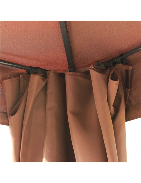 Outsunny 3 x 4m Garden Metal Gazebo Marquee Patio Party Tent Canopy Shelter with Sidewalls Pavilion New - pic 11229 | FastDaddyshop