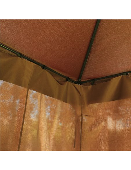 Outsunny 3 x 4m Garden Metal Gazebo Marquee Patio Party Tent Canopy Shelter with Sidewalls Pavilion New - pic 11230 | FastDaddyshop