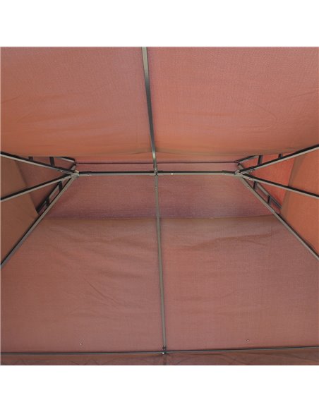 Outsunny 3 x 4m Garden Metal Gazebo Marquee Patio Party Tent Canopy Shelter with Sidewalls Pavilion New - pic 11231 | FastDaddyshop