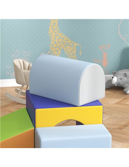 HOMCOM 4-Piece Soft Play Set for Toddlers, Multicoloured 3D0-009V02MX - pic 112471 | FastDaddyshop