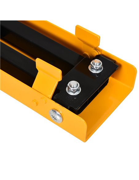 HOMCOM 2PCS Saw Horse Twin Pack Folding Workbench Metal Trestle Stands with Non-slip EVA Surface for Sawing Work Max Load 125kg  - pic 112696 | FastDaddyshop