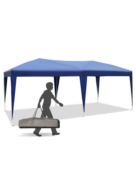 Outsunny 6x3 m Pop-Up Gazebo-Blue Oxford Cloth/Steel - pic 11302 | FastDaddyshop