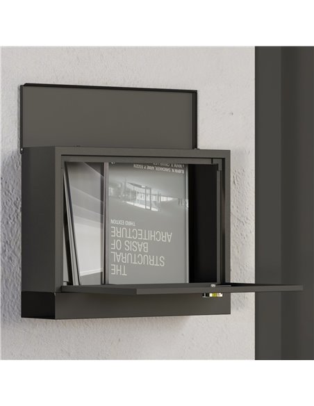 HOMCOM Wall Mounted Letterbox, Weatherproof Post Box, Modern Mailbox with 2 Keys and Viewing Windows, Easy to Install B80-015V00 - pic 113056 | FastDaddyshop