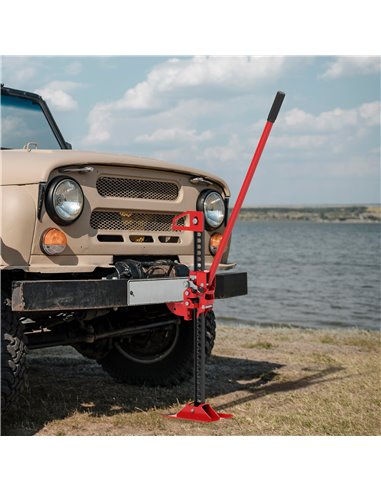 HOMCOM 3 Tonne Farm Jack, 48" High Lift Jack for 4x4 Tractors Trucks Agricultural Lifting, Red C20-059V00RD