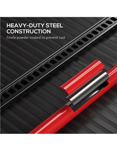 HOMCOM 3 Tonne Farm Jack, 48" High Lift Jack for 4x4 Tractors Trucks Agricultural Lifting, Red C20-059V00RD