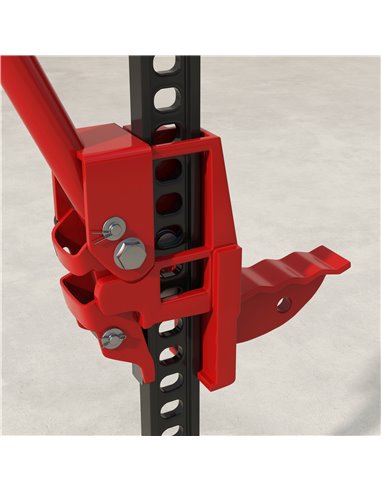 HOMCOM 3 Tonne Farm Jack, 48" High Lift Jack for 4x4 Tractors Trucks Agricultural Lifting, Red C20-059V00RD