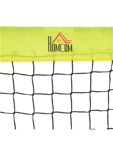 HOMCOM Two Football Goal Nets, Foldable Outdoor Sport Training Equipment, for Teens, Adults, with Carrying Bag, Yellow A62-015V0