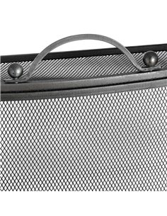 Hill Interiors Mesh Fireguard in Antique Pewter Effect Finish 11425 2