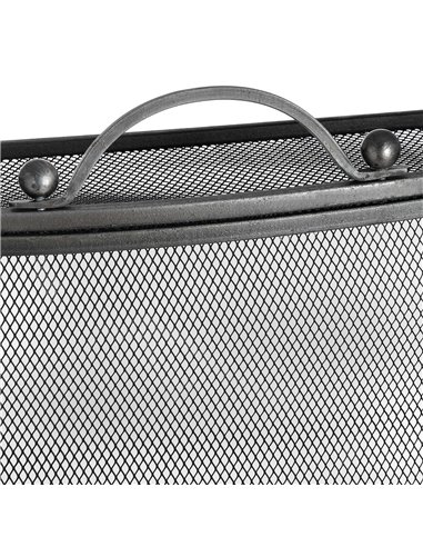 Hill Interiors Mesh Fireguard in Antique Pewter Effect Finish 11425