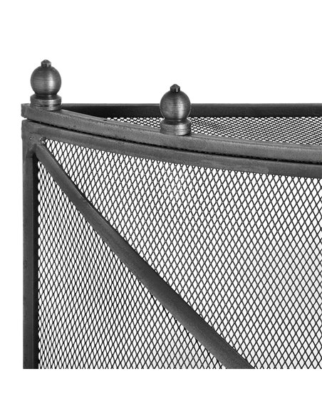 Hill Interiors Mesh Fireguard in Antique Pewter Effect Finish 11425 - pic 113246 | FastDaddyshop