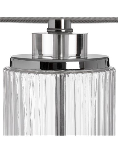 Hill Interiors Roma Glass Table Lamp 17587