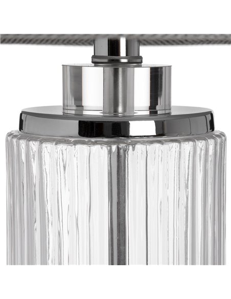 Hill Interiors Roma Glass Table Lamp 17587 - pic 113260 | FastDaddyshop