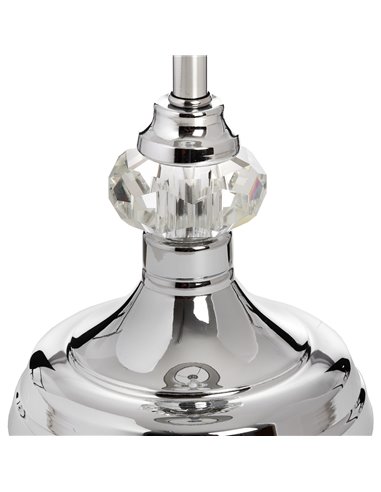 Hill Interiors Genoa Chrome Table Lamp 17595
