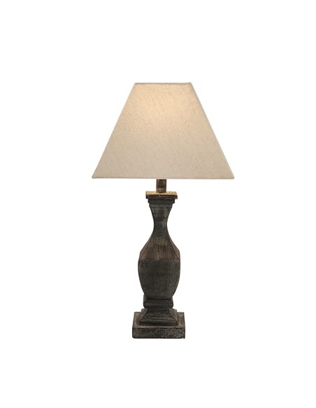 Hill Interiors Incia Fluted Wooden Table Lamp 21284 - pic 113311 | FastDaddyshop