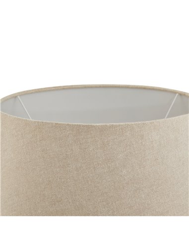 Hill Interiors Conical Wicker Table Lamp With Linen Shade 23055