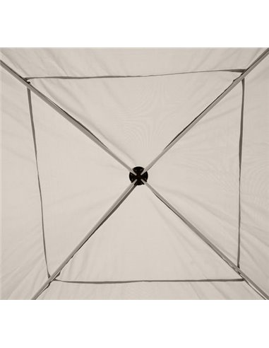 Outsunny 3x3m Pop Up Gazebo W/ Mesh Walls-Tan   
