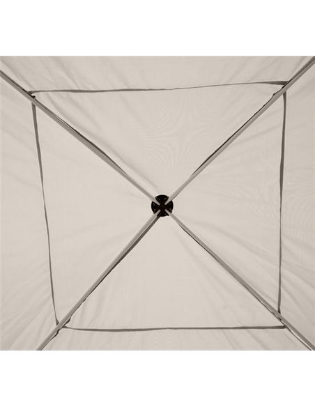 Outsunny 3x3m Pop Up Gazebo W/ Mesh Walls-Tan    - pic 11335 | FastDaddyshop