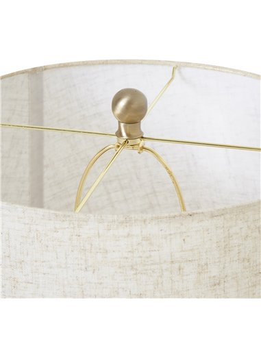 Hill Interiors White Wash Wicker Table Lamp With Linen Shade 23724