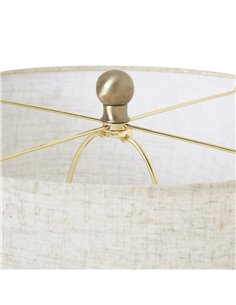 Hill Interiors White Wash Wicker Globe Table Lamp With Linen Shade 23725 2