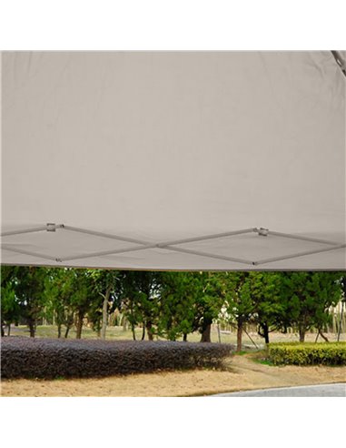 Outsunny 3x3m Pop Up Gazebo W/ Mesh Walls-Tan   
