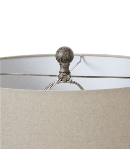 Hill Interiors Ochre Carved Textured Table Lamp With Linen Shade 23728 - pic 113366 | FastDaddyshop
