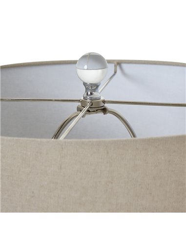 Hill Interiors Grey Shadows Table Lamp With Linen Shade 23733