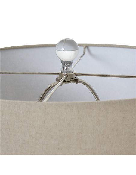 Hill Interiors Grey Shadows Table Lamp With Linen Shade 23733 - pic 113387 | FastDaddyshop