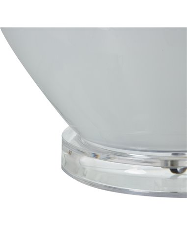 Hill Interiors Grey Shadows Table Lamp With Linen Shade 23733