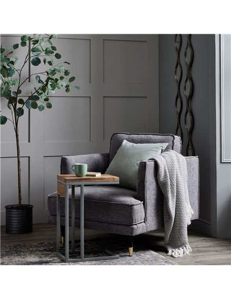 Hill Interiors Hampton Grey Large Arm Chair 21404 - pic 113429 | FastDaddyshop
