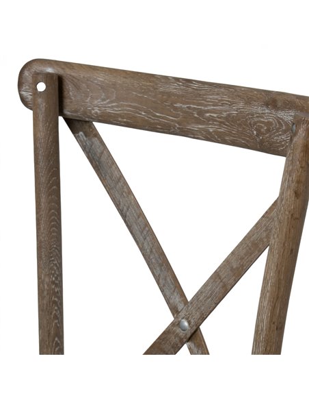 Hill Interiors Light Oak Cross Back Dining Chair 22926 - pic 113431 | FastDaddyshop