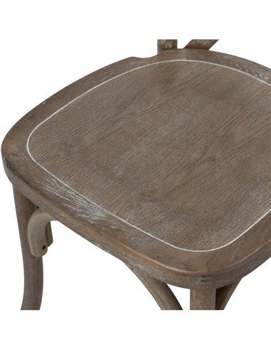 Hill Interiors Light Oak Cross Back Dining Chair 22926